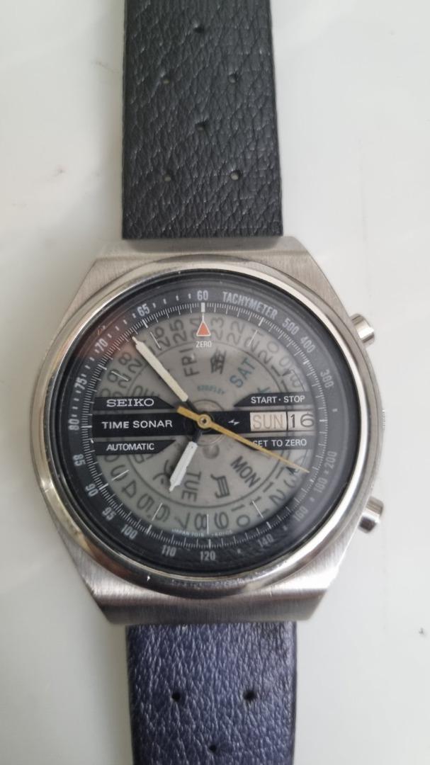 Seiko 7015-6010 Time Sonar Chronograph, Luxury, Watches on Carousell