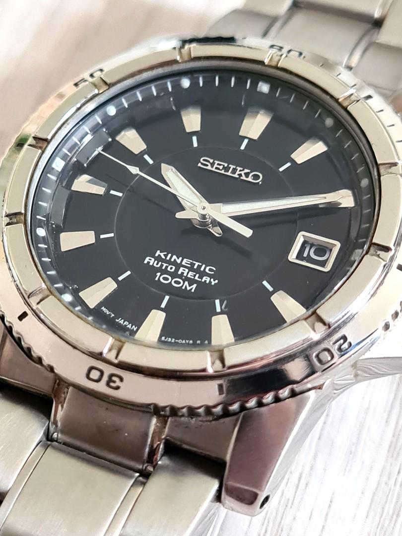 Seiko kinetic deals 100m automatic