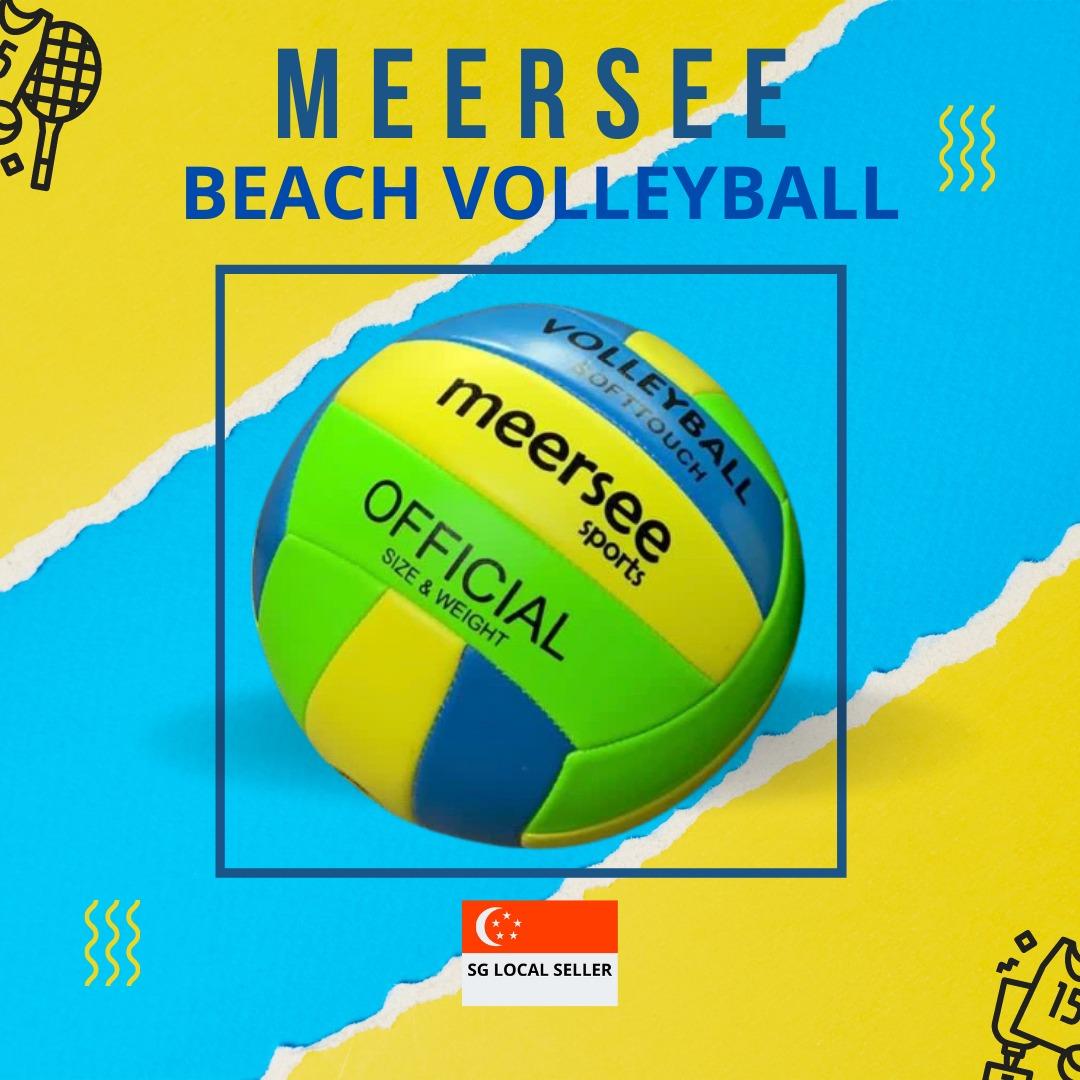 [SG Ready Stock] VOLLEYBALL SOFT TOUCH BEACH NET FREE BALL PUMP, Sports