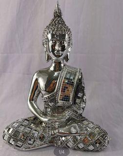 Silver Metallic Buddha