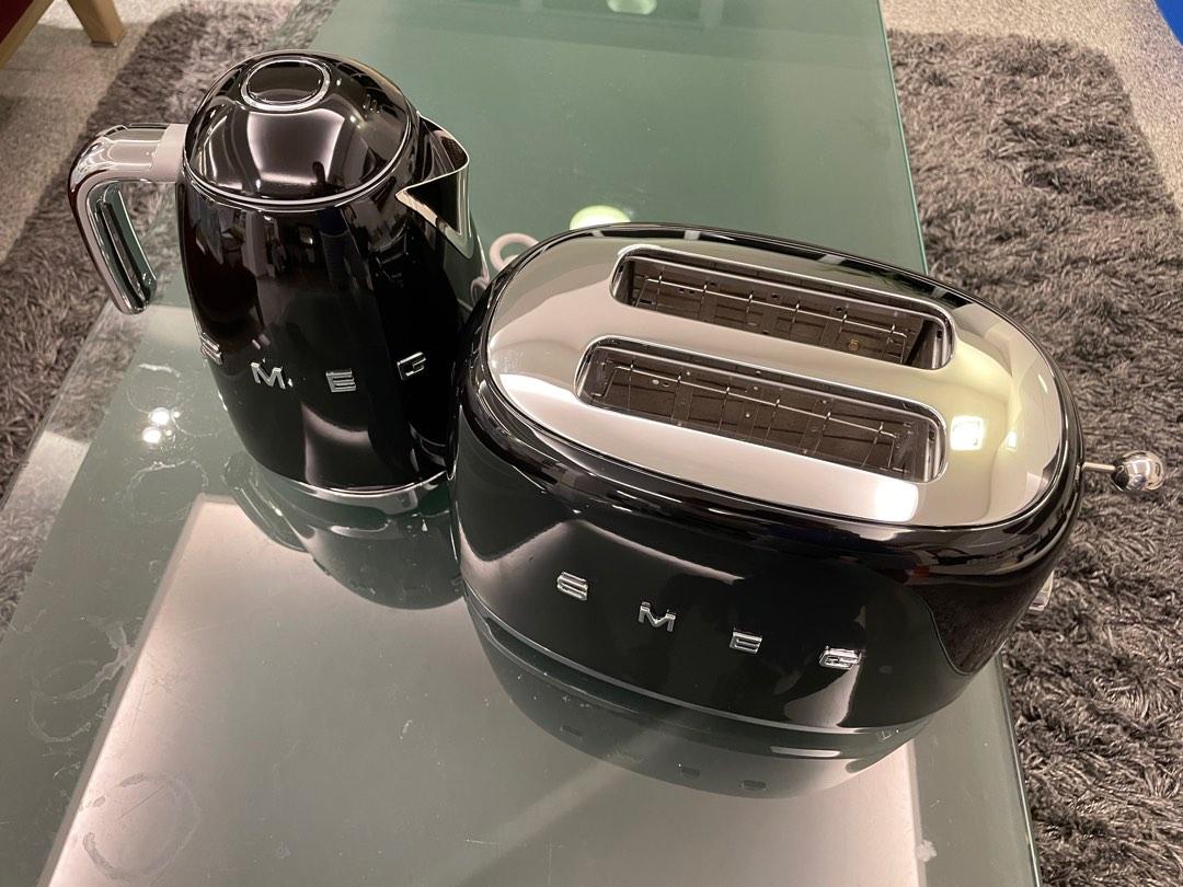 SMEG Black Colour Kettle & Toaster Set, TV & Home Appliances, Kitchen