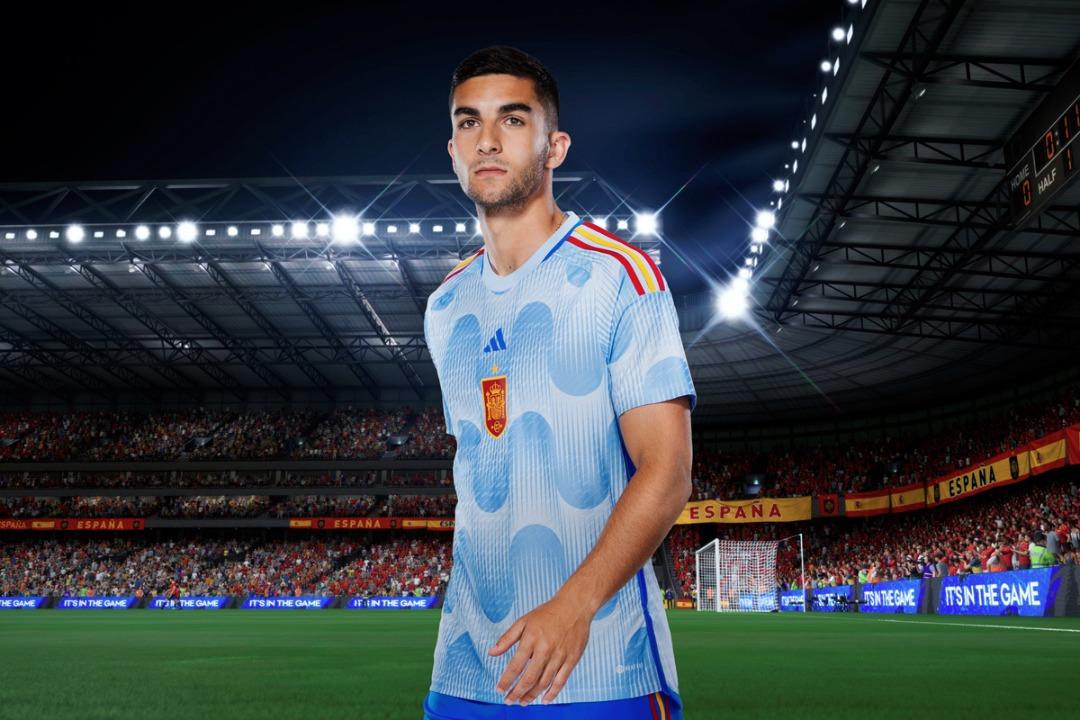 Half home half top away football jersey