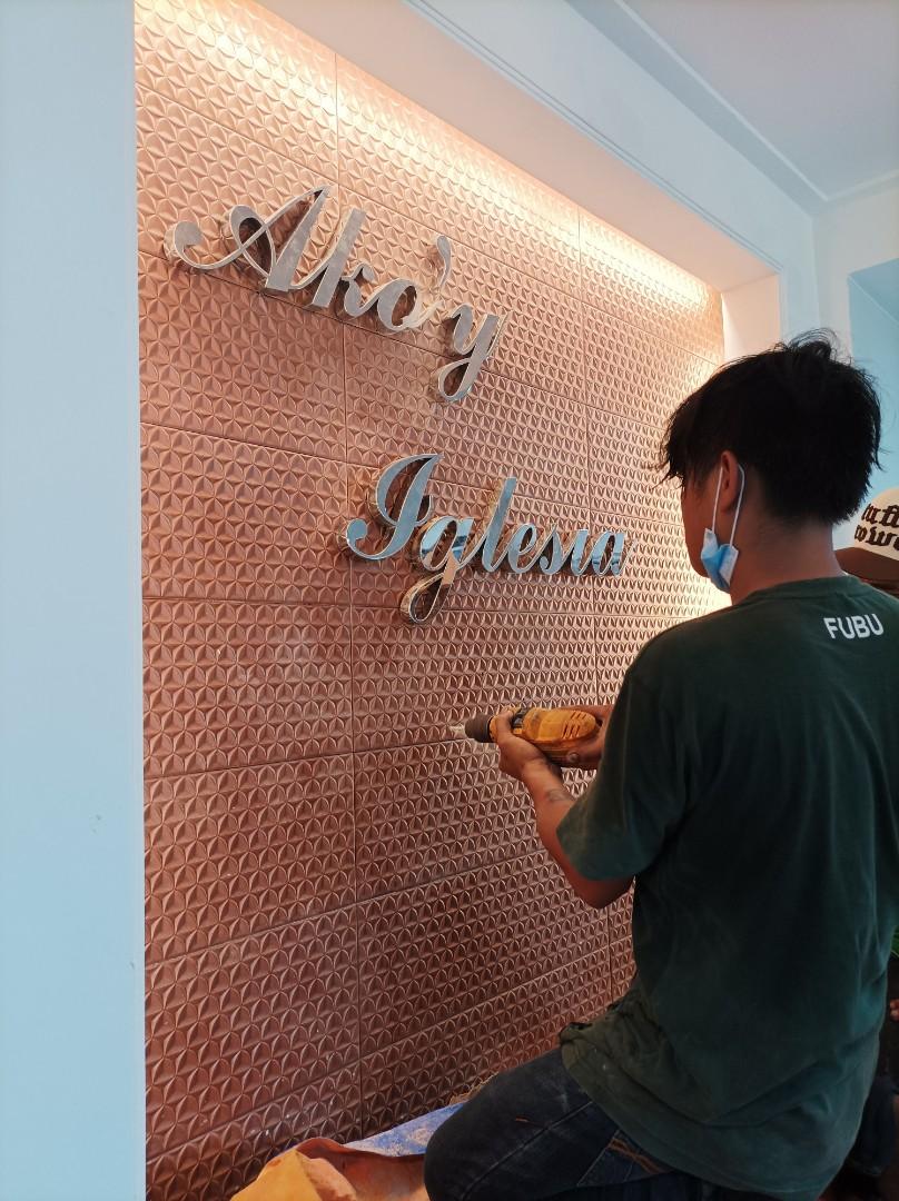 Stainless buildup Brass Buildup letters Cut out Channel sign