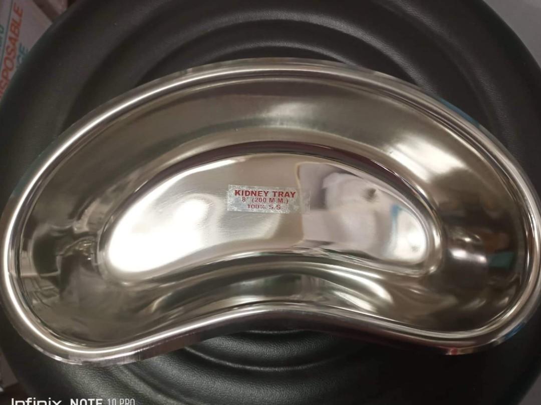 Stainless Kidney Tray/Basin 8" (Category: Medical Supplies & Tools) located in Quezon City. Submitted by pjfalogme21 (Listing ID 1191058413, Image 1). Description: 100% stainless steel Available for pick up and delivery. Same day delivery within Metro Manila and nearby provinces. We accept COD, Bank Transfer, and Gcash payment. Pm for more details..