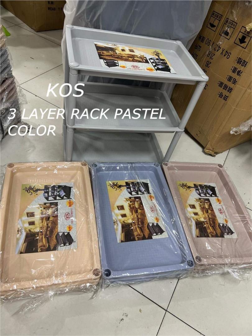 STORAGE RACK PASTEL COLOR, Furniture & Home Living, Kitchenware ...