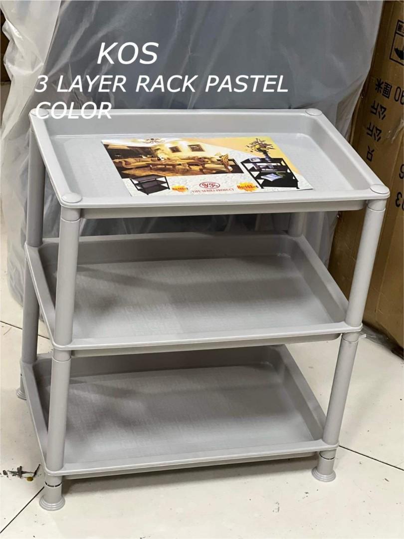STORAGE RACK PASTEL COLOR, Furniture & Home Living, Kitchenware ...