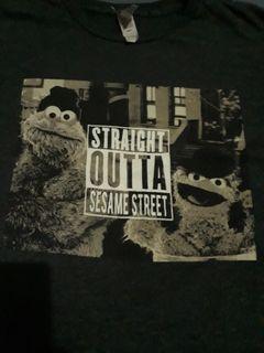 Straight outta campton x sesame street tshirt