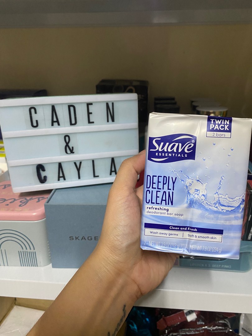 SUAVE DEODORANT BAR SOAP 2 bars per Pack, Beauty & Personal Care, Bath