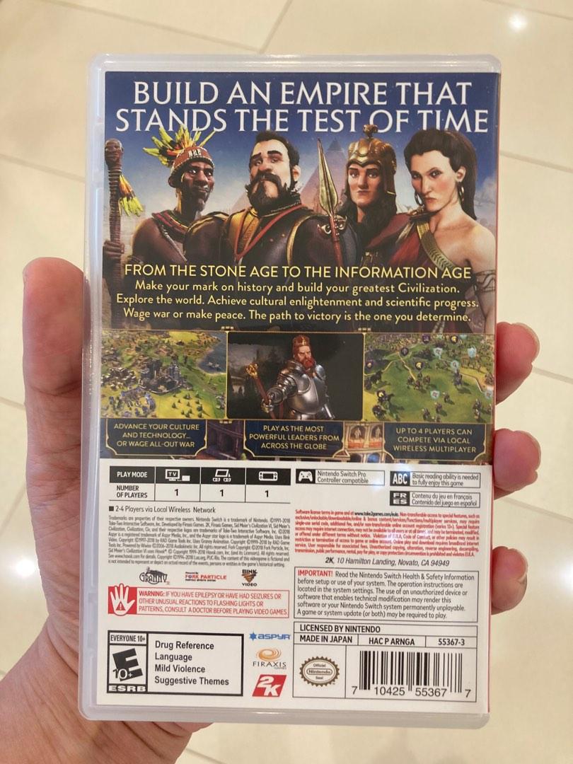 Switch game civilization VI, 電子遊戲, 電子遊戲, Nintendo 任天堂 Carousell