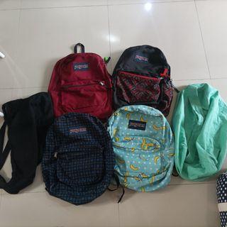 Tas Jansport Original + Totebag Rubi take all
