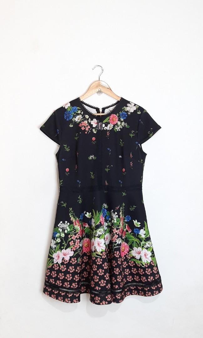 Ted baker daissie florence trim hotsell skater dress