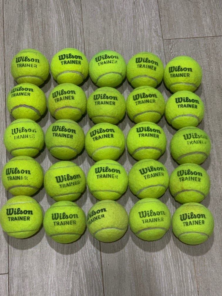 Tennis Balls (Wilson Trainer), Sports Equipment, Sports & Games, Racket