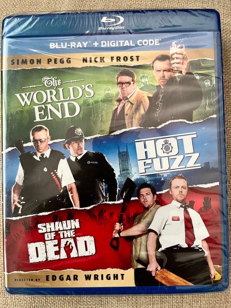 The worlds end/ hot fuzz/ Shaun of the dead blu ray, Hobbies & Toys