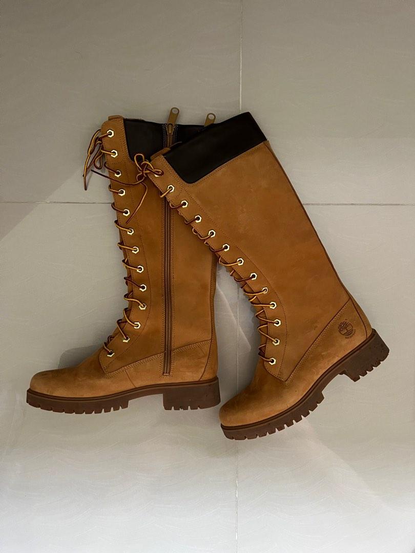 Ladies knee high new arrivals timberland boots