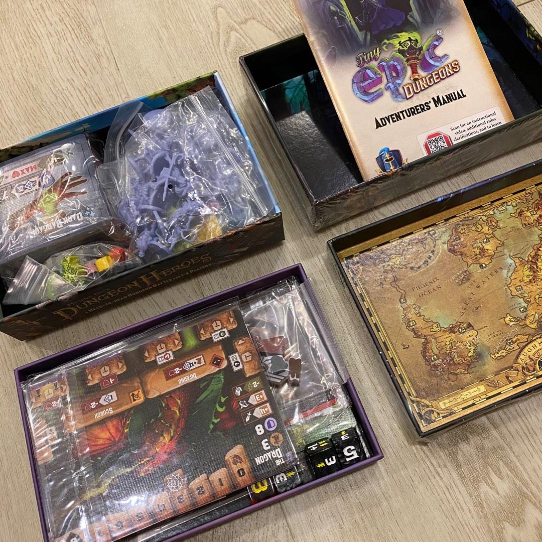 Tiny Epic Dungeons + Stories expansion Deluxe KS, Hobbies & Toys, Toys &  Games on Carousell