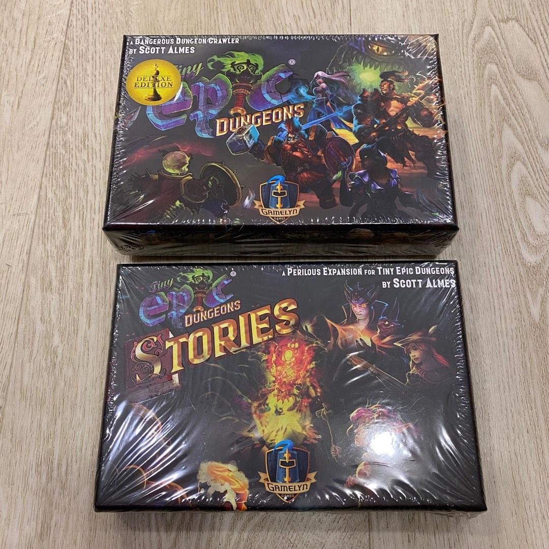 Tiny Epic Dungeons + Stories expansion Deluxe KS, Hobbies & Toys, Toys &  Games on Carousell