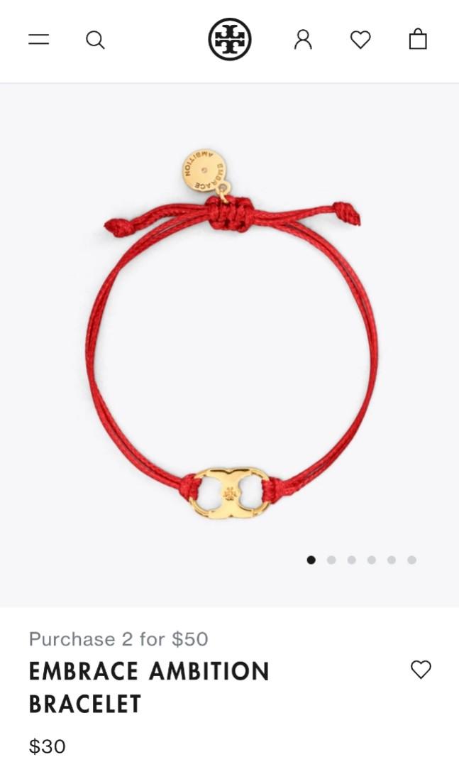 Tory Burch Red String Bracelet