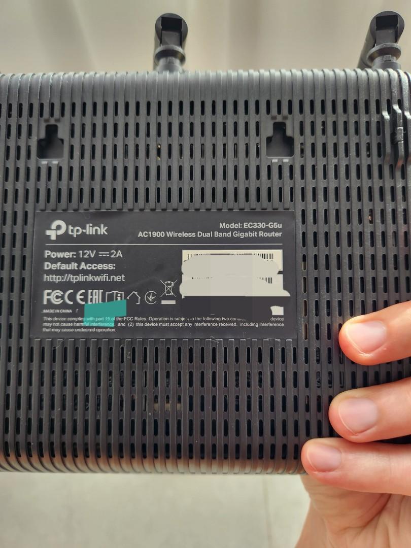 TP LINK EC330-G5u AC1900 Wireless Dual Band Gigabit Router, Computers ...