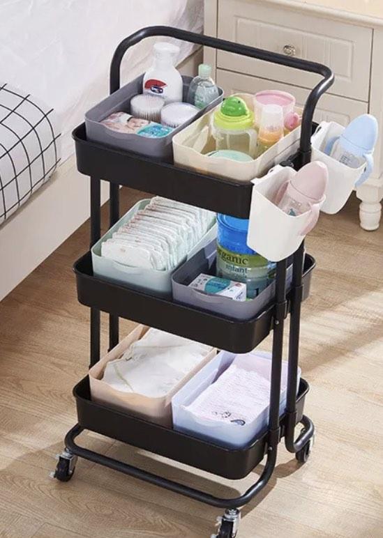 [Trolley] Black Ikea Inspired Trolley, Furniture & Home Living