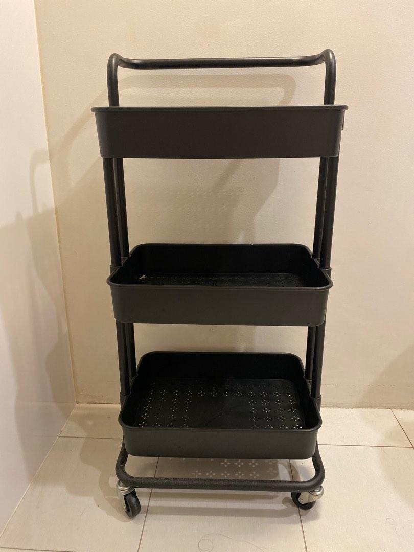 [Trolley] Black Ikea Inspired Trolley, Furniture & Home Living