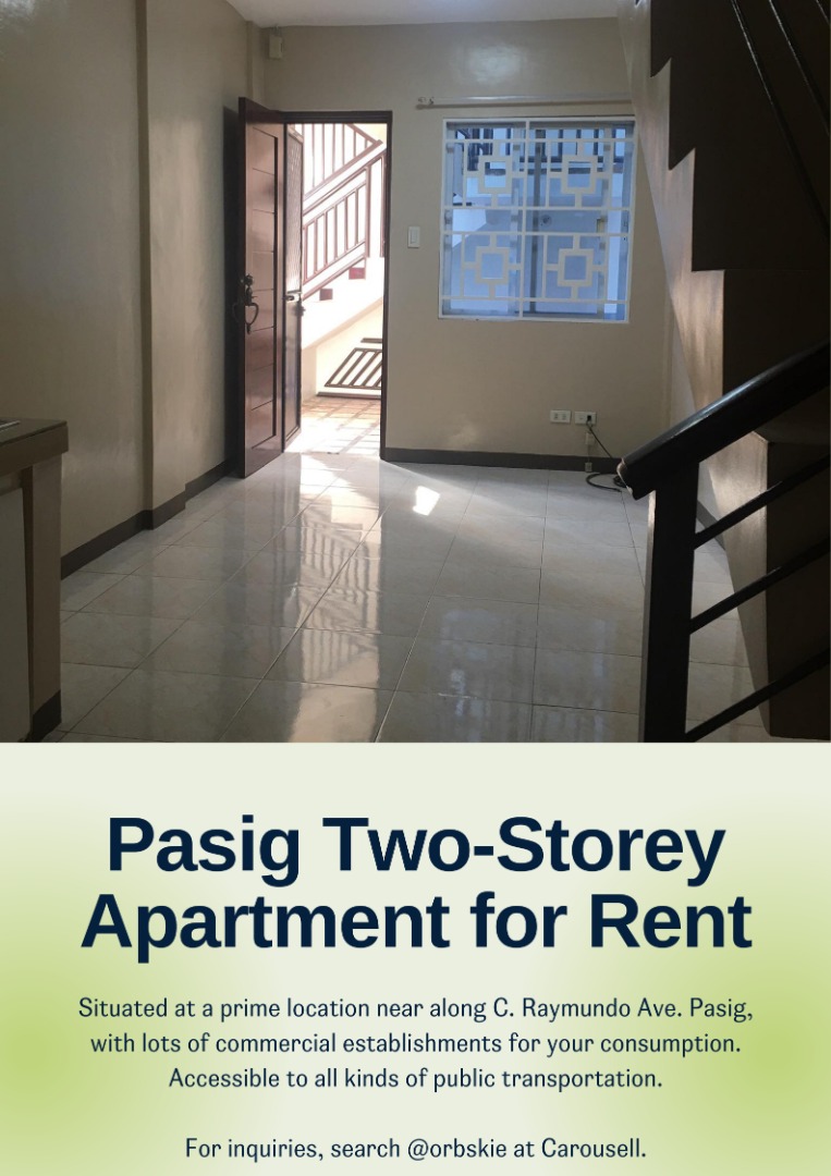 Twostorey Apartment in Pasig, Property, Rentals, Apartments & Condos