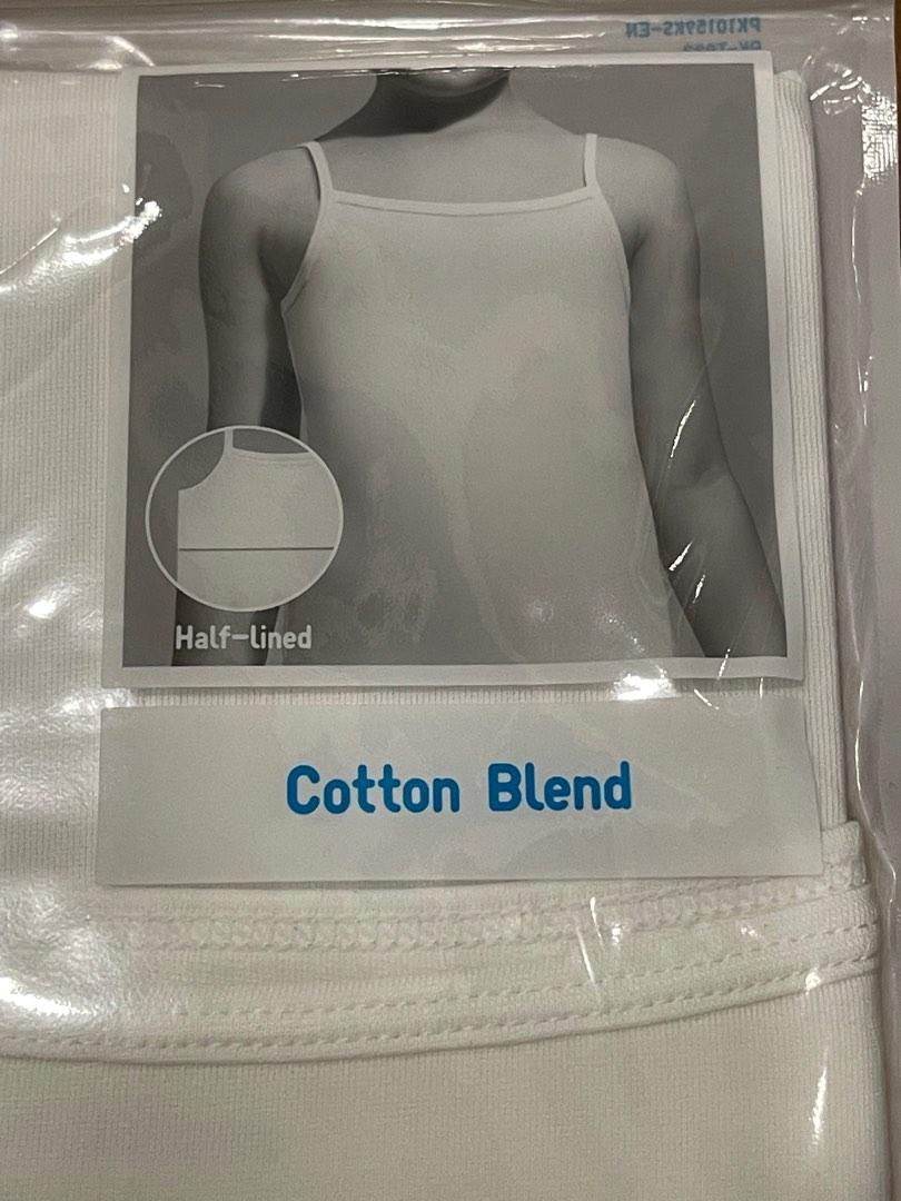 Uniqlo AIRism Cotton Blend Camisole (half lined) size 150, Babies