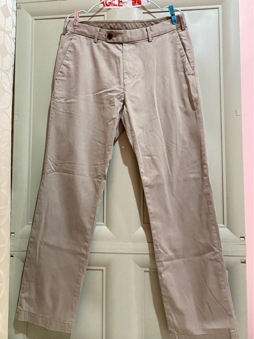 Uniqlo Khaki Pants, Men's Fashion, Bottoms, Chinos on Carousell