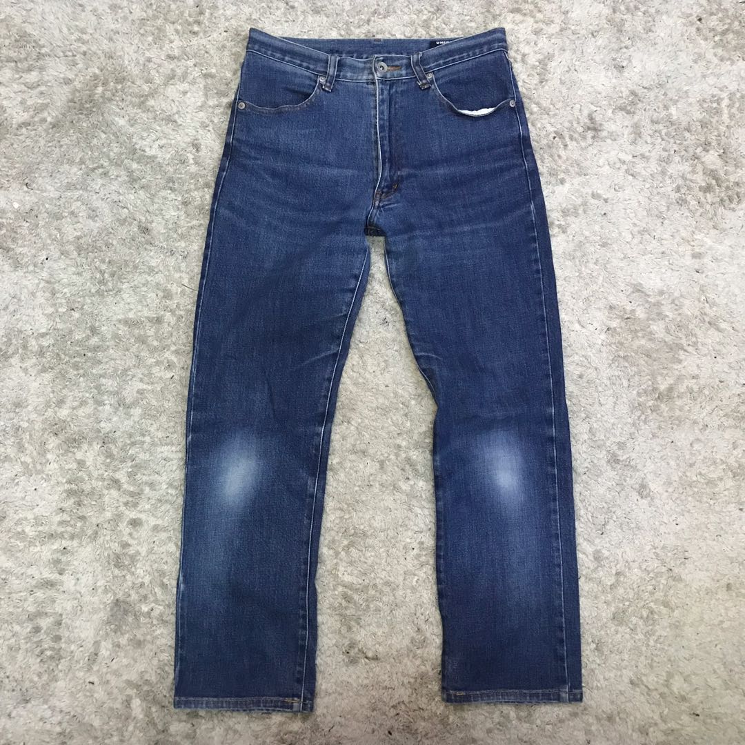 UNIQLO NON SELVEDGE JEANS (28/28x36), Men's Fashion, Bottoms, Jeans on Carousell