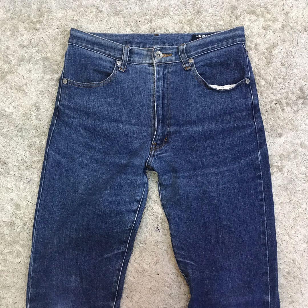 UNIQLO NON SELVEDGE JEANS (28/28x36), Men's Fashion, Bottoms, Jeans on Carousell