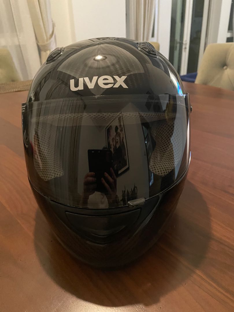 Uvex motorcycle helmet (carbon fiber), Motorcycles, Motorcycle