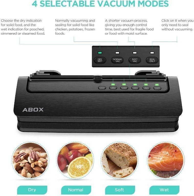 Vacuum Sealer Machine, ABOX V63 Food Vacuum Air Sealing System for Food
