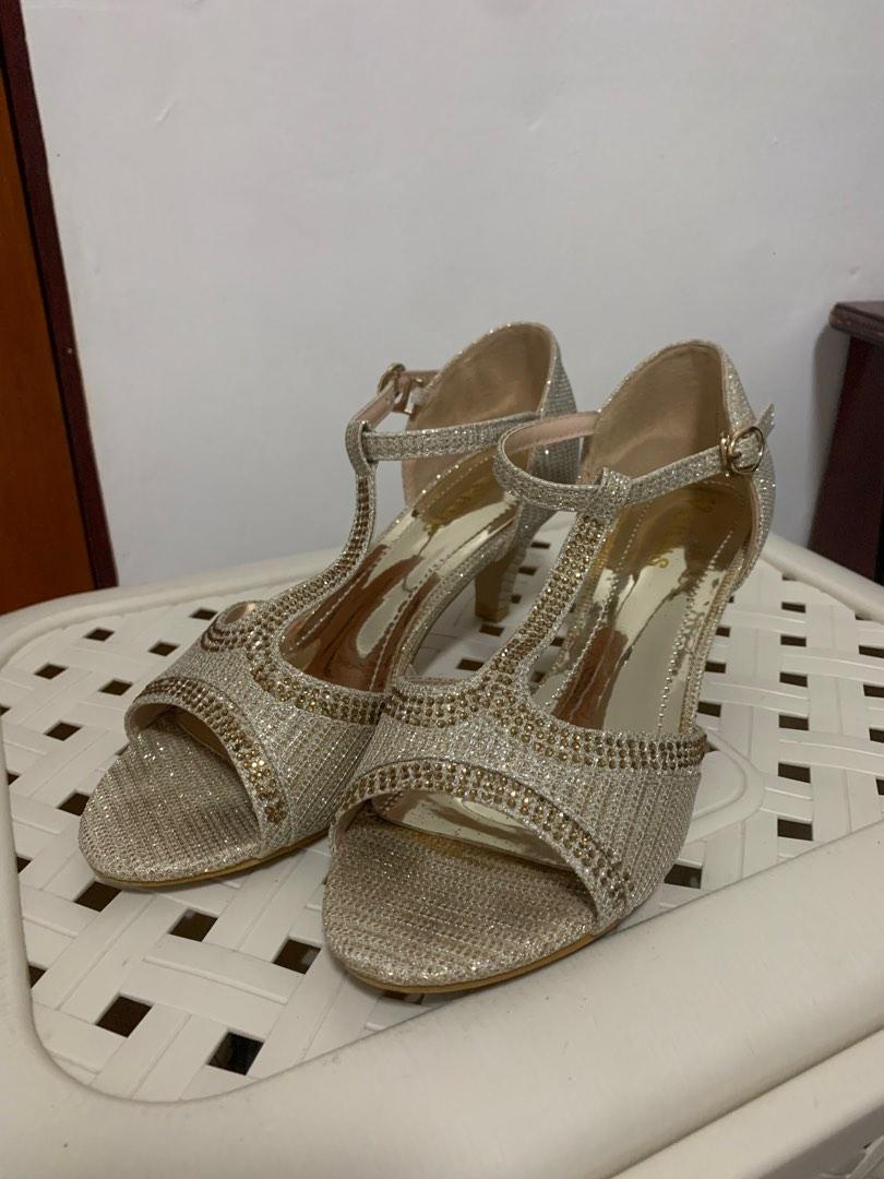 2 inch sale gold heels