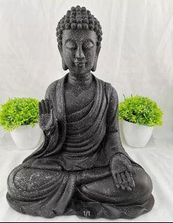 Vintage Charcoal Sitting Buddha