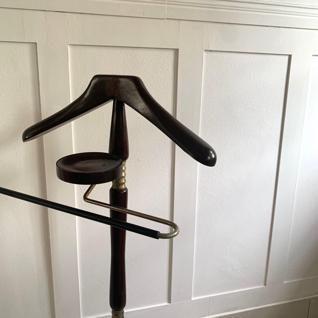 Vintage Wooden Coat Hanger, Furniture & Home Living, Furniture, Shelves