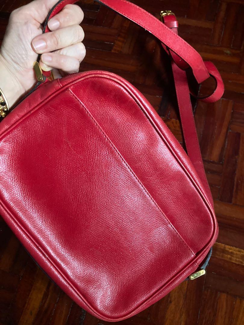Vintage YSL red body bag, Women's Fashion, Bags & Wallets, Crossbody
