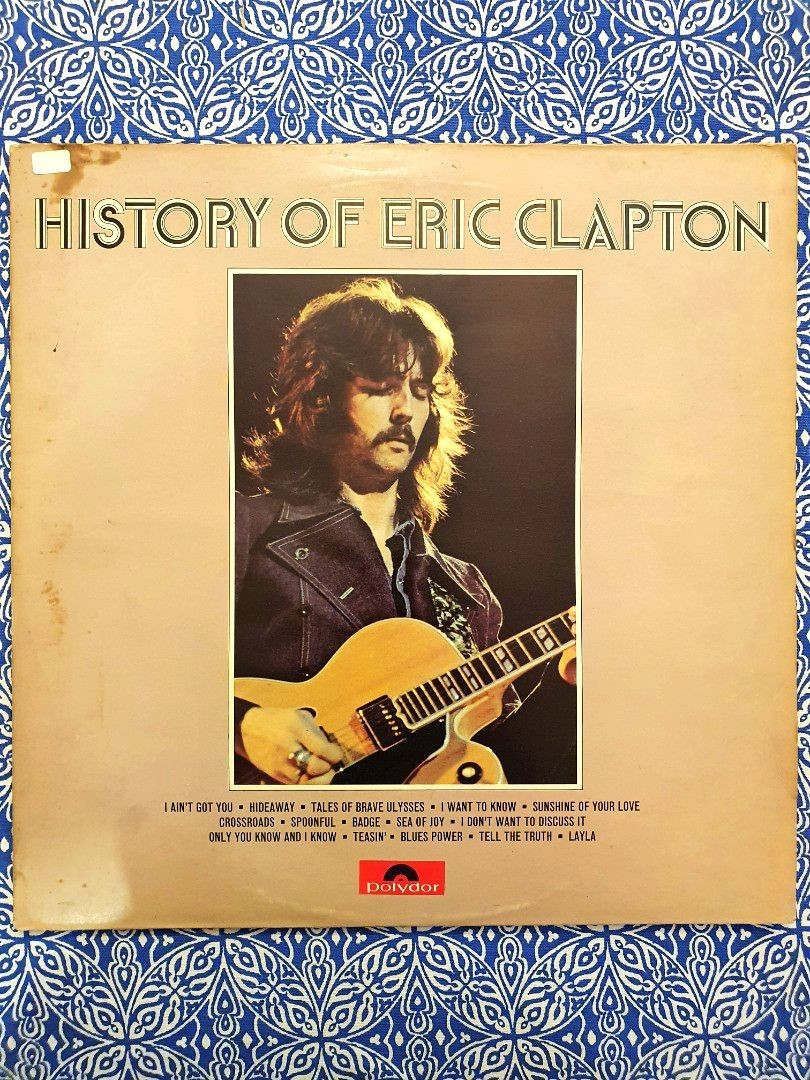 SALE! PRICE REDUCED!) Vinyl Record: Eric Clapton - History Of Eric