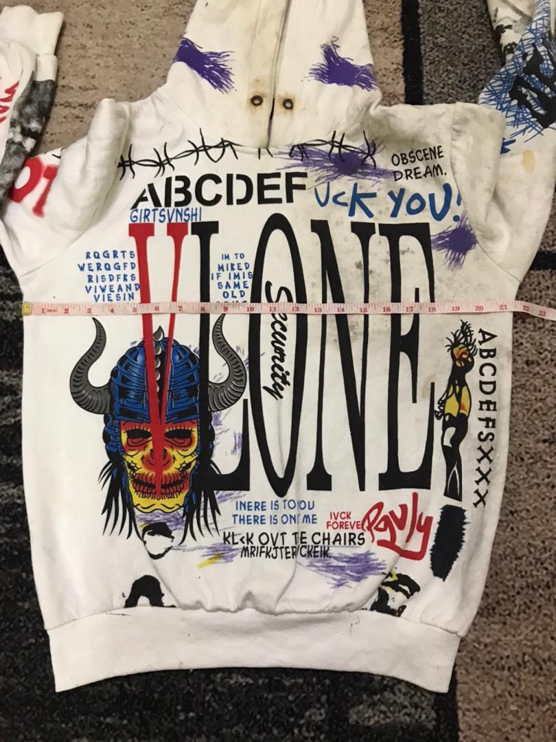Vlone on sale hoodie graffiti
