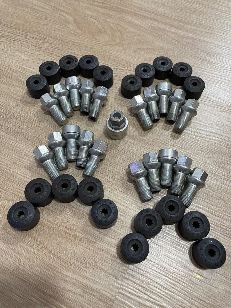 Volkswagen lock nuts, Car Accessories, Tyres & Rims on Carousell