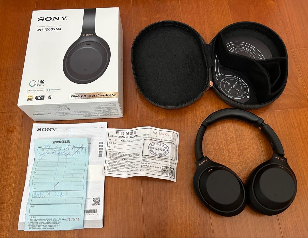 SONY WH-1000XM4 二手狀況佳黑色, 耳機及錄音音訊設備, 頭戴式耳機在