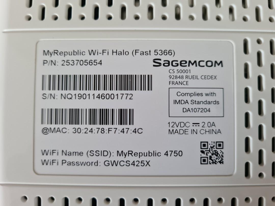 WiFi Halo (Fast 5366) Router, TV & Home Appliances, TV & Entertainment ...