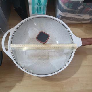 Chefology Swiss Ceramic Coated Wok 32cm with lid