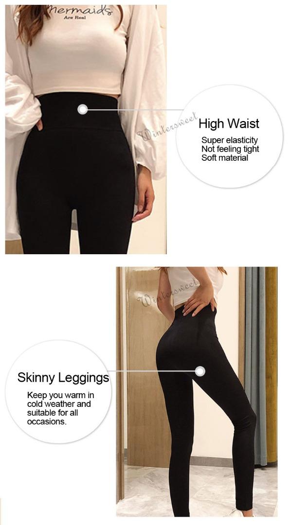 High Waisted Tummy Control Leggings High Waisted Thermal Winter