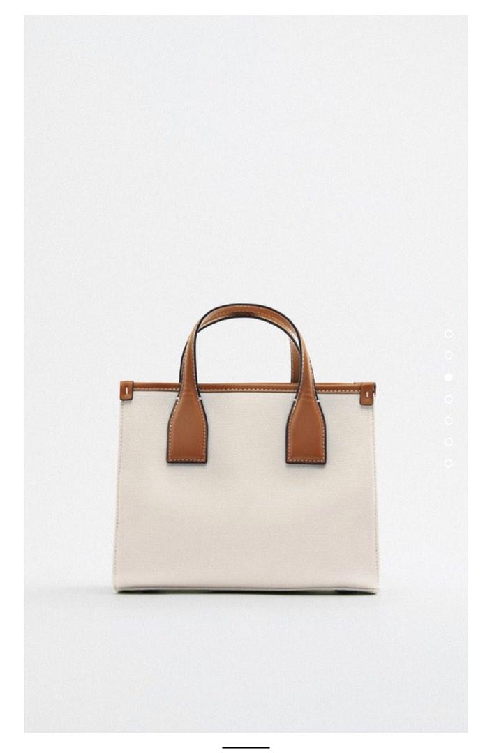 Zara Canvas Mini Tote Bag, Women's Fashion, Bags u0026 Wallets, Cross-body Bags  on Carousell