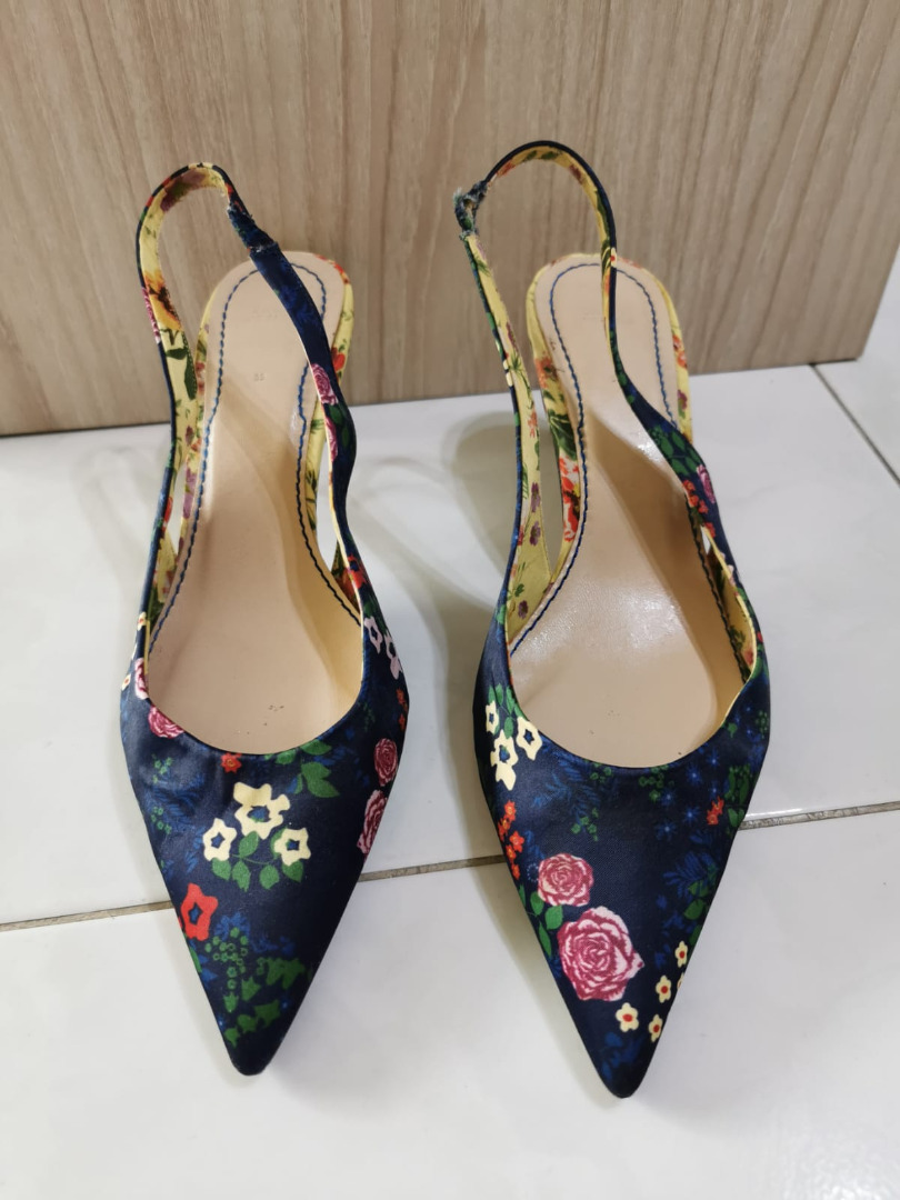 floral slingbacks