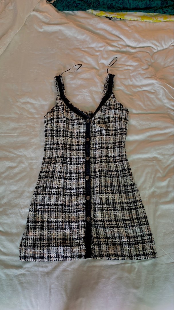 New In Mac Ilusion Girls Tweed Pinafore Dress & Top main image 0