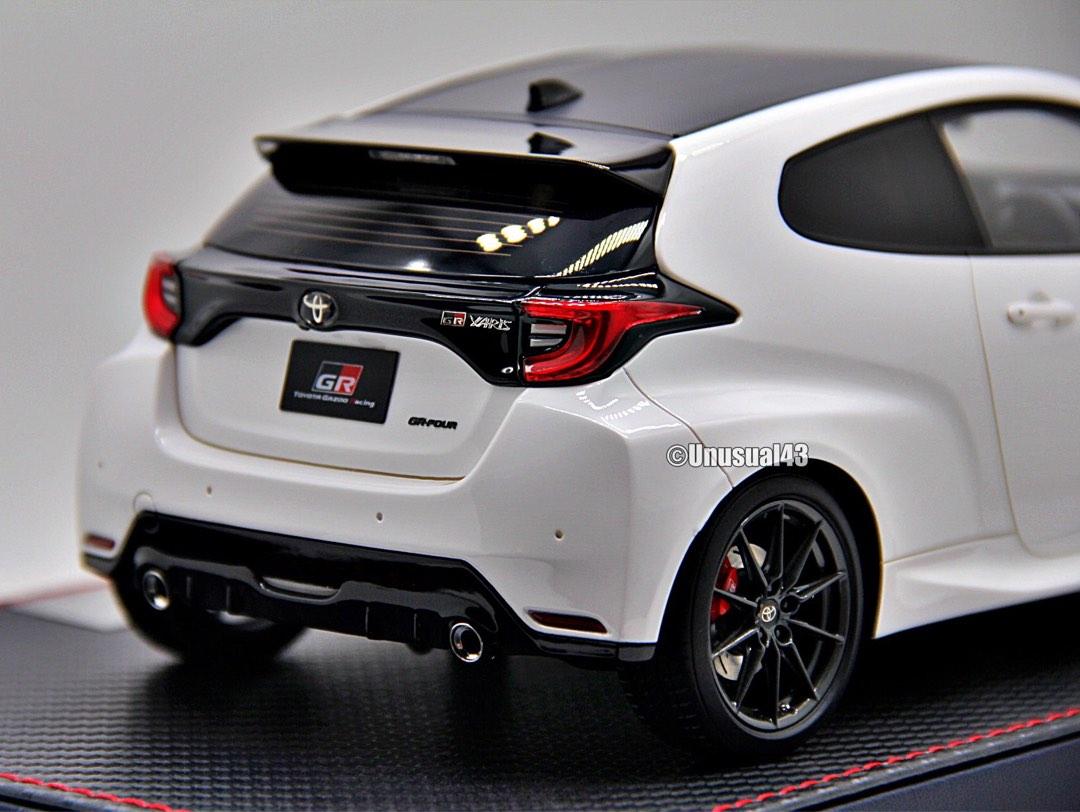 White Rz 1/18 Make Up Toyota GR Yaris RZ High Performance 2020 Super White 2 ...