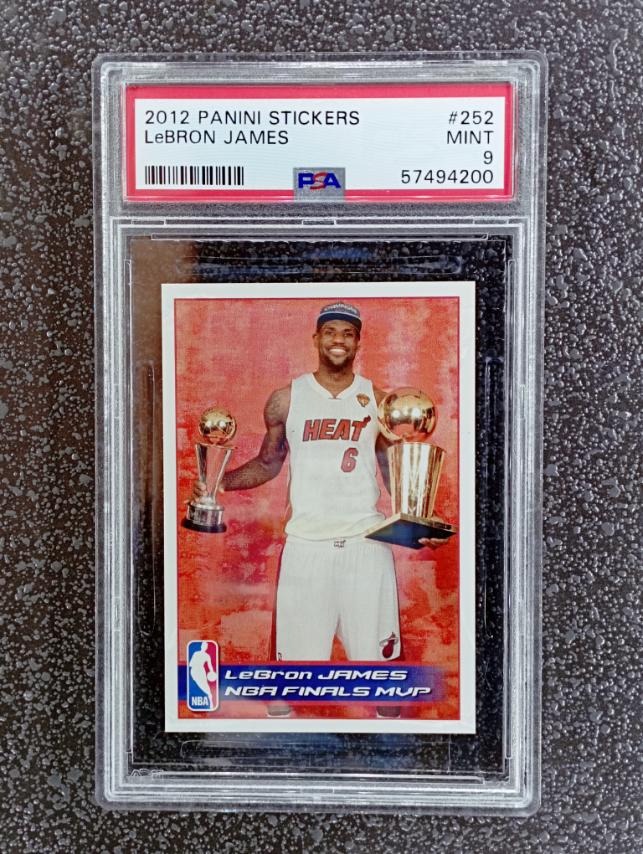 2011-12 Panini Stickers Lebron James NBA Finals MVP #252 PSA 9 / NBA ...