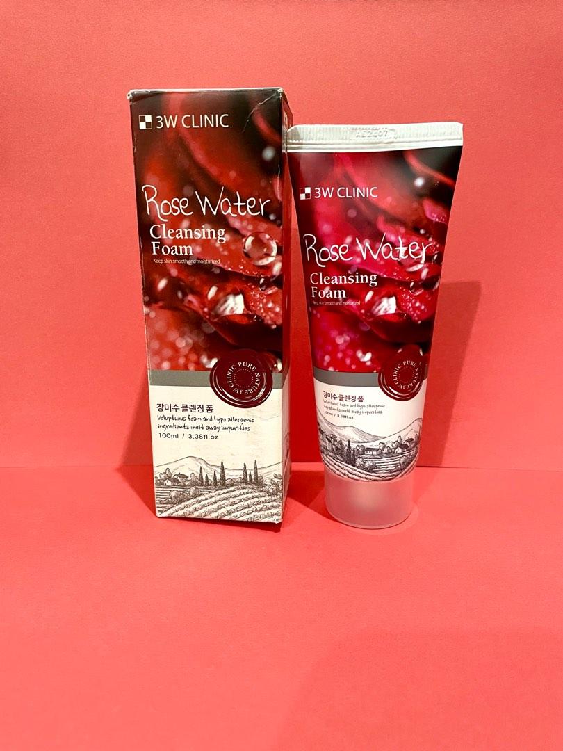 3W Clinic Rose Water Cleansing Foam, Beauty & Personal Care, Face