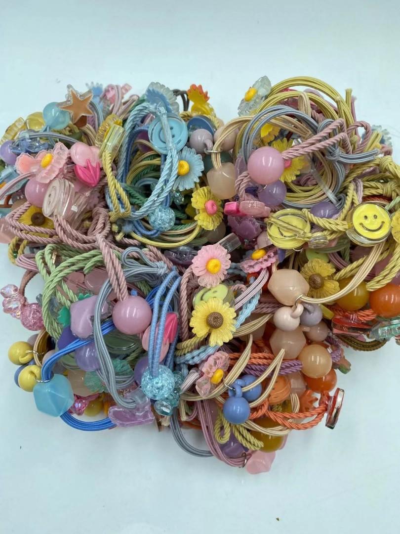 50pcs 100pcs Hair Ties Hair Clips Wholesale Cute Accessories Small Business