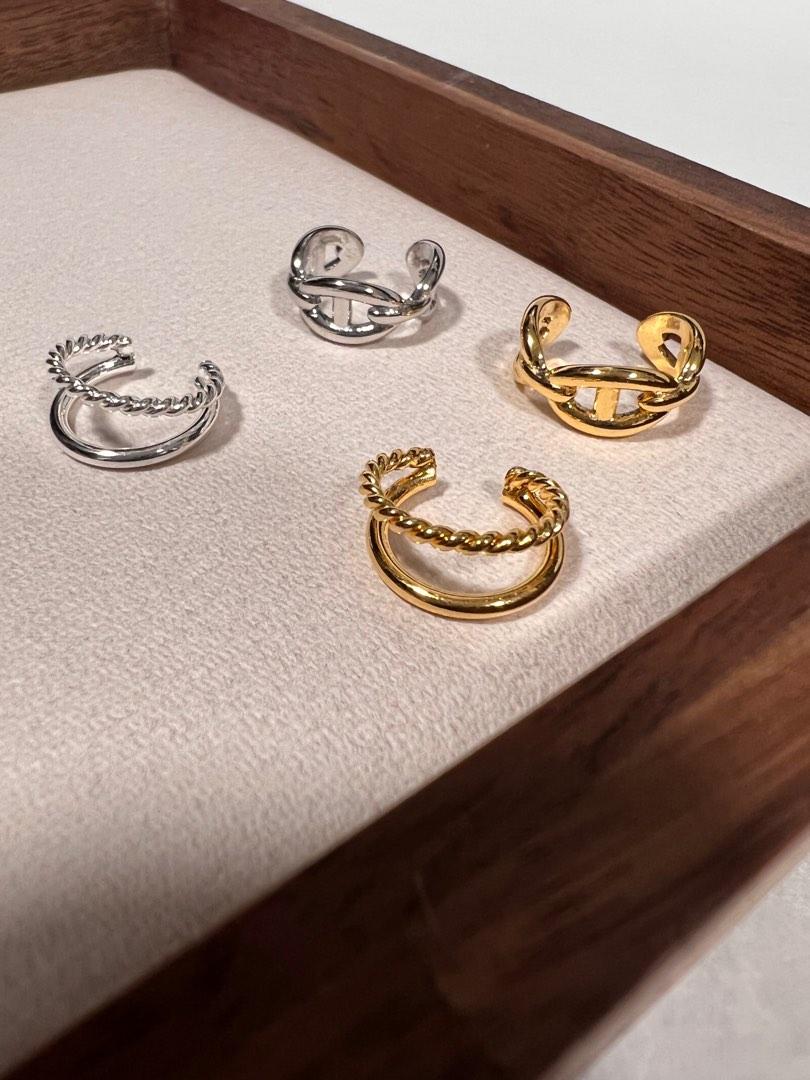 (韓國飾物) 韓式耳骨夾 Ear cuff （分類：戒指）位於 Hong Kong。 由 chungmmm 提交（商品編號 1179563661，圖片 1）。簡介： 耳骨夾係依家流行嘅大趨勢🤍🤍🤍 Color: Silver | Gold Price: $68/1pc。